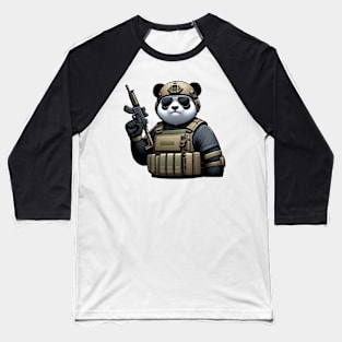 Tactical Panda Baseball T-Shirt